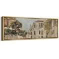 thumbnail image 2 of IDEA4WALL Extra Large Framed Canvas Print Wall Art Venetian Canal Scene Illustrations Antique Unique Architecture Wall Decorative Oversized Artwork Relax/Calm for Living Room - 60"x20", 2 of 5