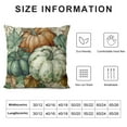 thumbnail image 5 of Fall Pillow Covers Sage Green Pumpkin Eucalyptus Leaves Throw Pillow Case Cushion Cover for Thanksgiving Home Office Decor, 5 of 5