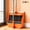 Orange, variant on Jiasling 2-In-1 Foldable Broom with Dustpan Combo Set Household Cleaning Tool Set with Long Handle, Blue