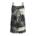 thumbnail image 5 of SwiftWear 2 Piece Womens Halloween Pajamas Set Comfy Lace Patchwork Cami Top and Shorts Soft Loungewear Cute Sleepwear M, 5 of 5
