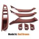 thumbnail image 1 of Cubierta de manija de puerta interior de coche, color beige y negro, de carbono, para BMW Serie 5 F10 F11 F18 2009-2017, volante a la izquierda, s202412246378, 1 of 5