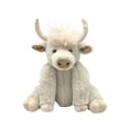 thumbnail image 2 of Juguete de vaca escocesa articulada con tela suave de pelo largo, que emite sonido de mugido, animal de peluche antiestrés, 25 x 20 x 15 cm, 2 of 6