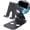 Black, variant on STONEGO Adjustable Double Folding Mobile Phone Holder - Universal Mini Stand for Desktop, Phone, Tablet, and Computer - Perfect for Home, Office, and Travel Use