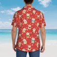 thumbnail image 6 of Daiia Japanese Maneki Cats Hawaiian Shirt for Men Gentle Cotton Regular Short Sleeve Casual-Medium, 6 of 9