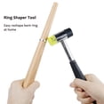 thumbnail image 4 of NIUPIKA Wooden Ring Mandrel Reshape Rings Shape Tools Set with Jewelry Hammer Mallet Rubber Ring Size Adjust Tool, 4 of 5