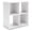 White, variant on Signature Design by Ashley Shallifer 4 Cube Storage Organizer with Oak Finish