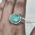 thumbnail image 2 of Tibetan Turquoise Ring, Silver Jewelry, 925 Silver Ring, Father's Day, AAA Natural Turquoise, December Birthstone Ring, Heavy Mens Ring, Spiritual Healing Gemstone, Christmas, Signet Mens Ring, 2 of 6