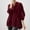 *Wine, variant on ClodeEU Womens Velvet Solid Color Long Sleeve Top V Neck Shirt, Flowy Long Puff Sleeve Ruffle Peplum Babydoll Shirt Red,Womens Plus S