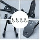 thumbnail image 5 of 4pcs ganchos de metal pesado de servicio pesado ganchos de almacenamiento de montaje de pared organizadores de pared, 5 of 5