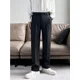 thumbnail image 5 of Pantalones de traje para hombre de sastrería social, pantalones de poliéster de color sólido para hombres, pantalones de negocios rectos elegantes, nuevos y económicos, 5 of 5