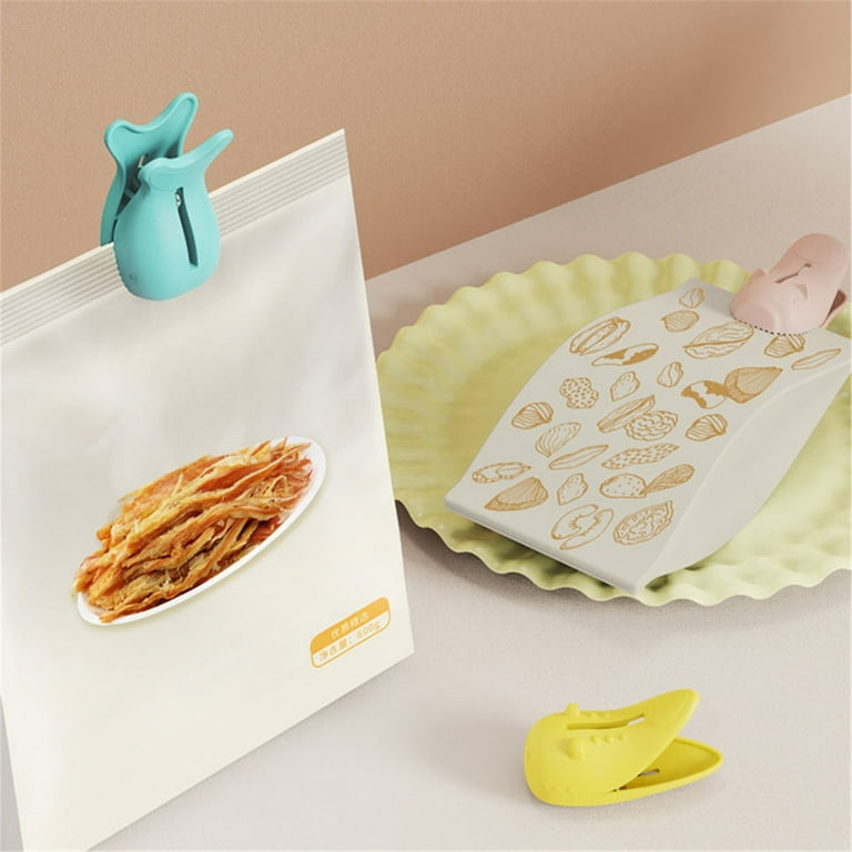 Plastic Food Bag Clips Colorful Food Fresh Accessories Home Use Storage Bag  Sealing Clips From Mlife, $1.11