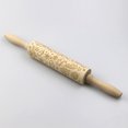 thumbnail image 3 of Exquisito rodillo de amasar de madera Escultura de alce Utensilios de cocina de madera Kit para hornear Rodillo de masa Accesorios de cocina para Navidad, 2 piezas Inevent HA011532-00, 3 of 7