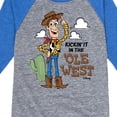 thumbnail image 3 of Toy Story - Kicking It In The Ole West  - Toddler & Youth Raglan Graphic T-Shirt, 3 of 4