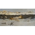 thumbnail image 2 of Segantini, Giovanni 24x14 Black Ornate Wood Framed with Double Matting Museum Art Print Titled - The Punishment of Lust, 2 of 4