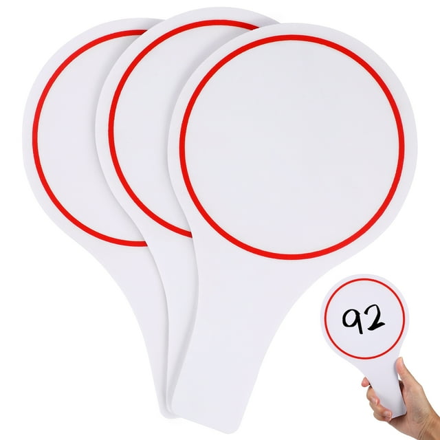 Miangastore 3 Pcs White Boards Handheld Erasable Writing Board Small Scoreboards for Teacher Student Teaching Props