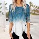 thumbnail image 2 of Tops Para Mujer Blusa Casual Elegante Camisas de Manga Larga Otoño Impreso A La Moda Cómoda Camiseta Suelta S Odeerbi ODB170175, 2 of 6