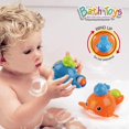 thumbnail image 3 of Juguetes de baño Juegos de pesca sin moho Ballenas de natación Mesa de agua libre de BPA Piscina Hora del baño Bañera Juguete para niños pequeños Bebé Niños Niñas Niños BANYUO  Hogar, 3 of 7