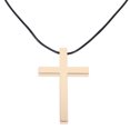 thumbnail image 1 of Shisuyan Car Rear View Interior Pendant Cross Alloy Golden 1Pc 2.9X1.8In, 1 of 8