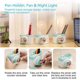 thumbnail image 2 of Desk Lamp Kids with Small Fan LED Cute Reading Student Study Battery Operated USB Rechargeable Computer Dimmable Eye-Caring Lamp for Home Office Dorm, 2 of 5