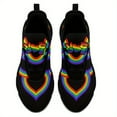 thumbnail image 6 of Coolcustomize Men's LGBT Pride Month Fashion Casual Sneakers, Rainbow Pride Design Trendy Streetwear Trainers, Lightweight Stylish Couple Shoes, Breathable Mesh Running Shoes, PLUS SIZE Sport Shoes, 6 of 10