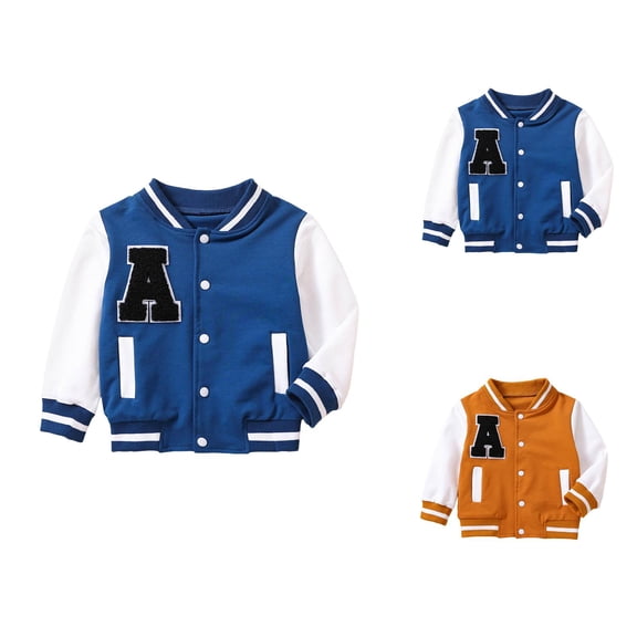 Boys Coat Boys Winter Coat Windproof Baseball Jacket Warm Outerwear for Toddler Kids