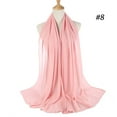 thumbnail image 3 of WHEANG Cooling Lightweight Scarf for Women Comfort Solid Color Hijab Wrap Summer Plain Bubble Chiffon Scarf for Women Shawls Headband Soft Breathable Muslim Hijabs Pink, 3 of 3