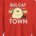 thumbnail image 3 of Luca - Big Cat In Town  - Toddler And Youth Long Sleeve Graphic T-Shirt, 3 of 5
