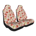 thumbnail image 2 of Yiaed Strawberries Print Car Seat Covers,Universal Auto Seats Protector Fits for Car,SUV Sedan,Truck,Automotive Seat Covers & Accessories-2 PCS, 2 of 9