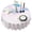 White-1, variant on 60 Inch Round Lace Tablecloth Water Resistant Washable, Pastel Sky Aesthetic