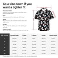 thumbnail image 5 of Honeii Game Print Men’s Hawaiian Shirt,Classic Button-Down Short Sleeve Shirt, for Beach, Vacation, and Outdoor Activities,3X-Large, 5 of 7