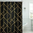 thumbnail image 2 of Shower Curtain Hooks,Shower Curtains for Bathroom Dacron Cloth Thickened Geometric Digital Printed Shower Curtain Water Proof Bathroom Curtain Bathroom Partition Pattern Shower Curtain, 2 of 6