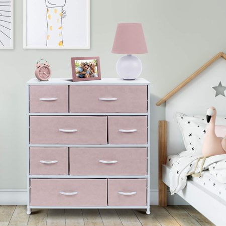 8 Drawers Chest Dresser - Pink