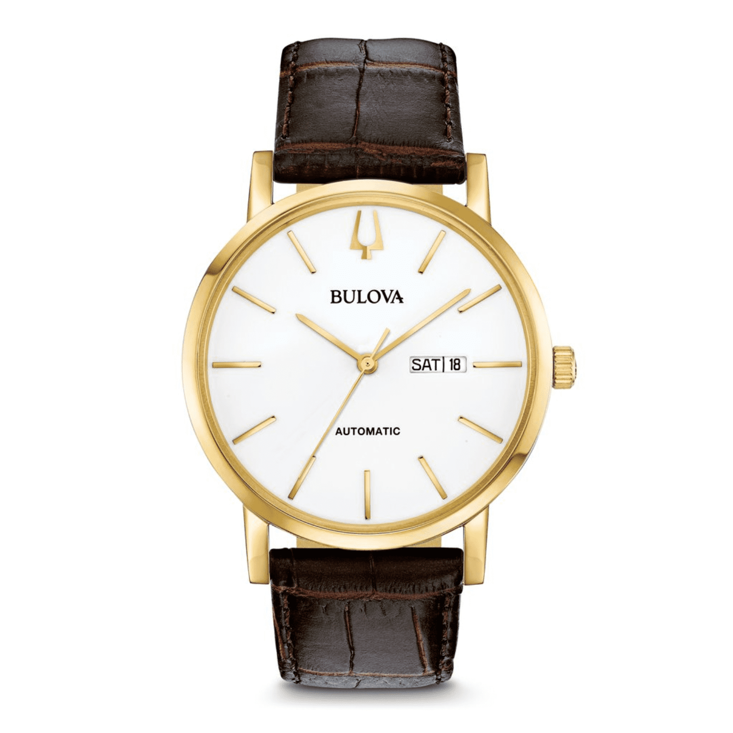 Bulova Men\'s Classic Automatic 96C131 Leather Watch