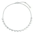 thumbnail image 2 of Collier Ras du Cou Fin pour Femmes en Argent Sterling.925 Ajustable, 2 of 4