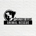 thumbnail image 4 of Handmadetneonsign Animal Rescue Metal Nameplate, Animal Rescue Desk Nameplate, Desk Name Plate Decor, 4 of 5