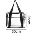 thumbnail image 2 of Bolsas de maquillaje transparentes Bolsa de aseo de viaje grande para mujer Bolsa transparente Bolsas de cosméticos transparentes con asa Bolsa organizadora de baño Bolso de playa con cremallera de, 2 of 6