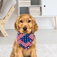 thumbnail image 4 of 250 Anniversary 4Th Of July Independence Day Decorations Red, White Blue Independence Day Dog Bandana Adjustable Holiday Party Birthday Pet Independence Day Bandana Scarf, 4 of 5