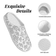 thumbnail image 5 of Wukai Snake Print Women's Indoor Bedroom Slipper Slip On Shoes, Unisex House Shoes with Anti-Skid Sole for Men, Gift for Women Men-35/36, 5 of 7