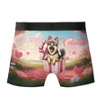 thumbnail image 2 of My Dog Is My Valentine Cute German Shepherd in Gift Box All Over Print Boxer Briefs Underwear for Men Dad Alsatian Dog Lover Gifts - 3006, 2 of 6