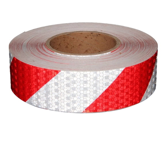 CCOCC Reflective Tape Highlight Reflection Reflective Tape Outdoor Waterproof Two-Color Warning Easy Installation Trailer Reflective Tape