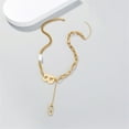 thumbnail image 5 of Guodhu Letters B Necklace Women Fashion Hiphop Gold Pendant Necklace Choker Thick Chain, 5 of 5