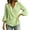 Green, variant on Gytharion Women's Plus Size Wrap Front Blouses V Neck Three Quarter Flare Sleeve Loose Solid Color Tunic Tops Asymmetrical Hem Versatile Casual Shirts