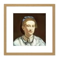 thumbnail image 1 of Edouard Manet Victorine Meurent Painting 8X8 Inch Square Wooden Framed Wall Art Print Picture with Mount, 1 of 4