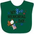 thumbnail image 3 of Inktastic My First Memorial Day Eagle Boys or Girls Baby Bib, 3 of 4