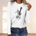 thumbnail image 2 of Ruimatai Women's Casual Long Sleeve T-Shirt Soft Breathable Crewneck Pullover Fashion Printed Top for Home Daily Wear, 2 of 4