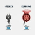 thumbnail image 4 of Powerful Schuko to CEE Coupling 11KW EV Charger Adapter Convert Schuko to CEE 5P, 4 of 12