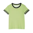 thumbnail image 6 of Jalioing Boys Girls Short Sleeve T Shirt Casual Loose Crew Neck Basic Tee Shirt Solid Color Summer Tops for Kids, 6 of 9