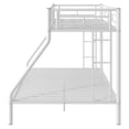 thumbnail image 5 of Euroco Metal Twin XL over Queen Bunk Bed Frame for Kids Teens Adults, White, 5 of 9