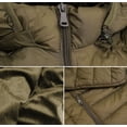 thumbnail image 4 of Women’s Lightweight Insulated Removable Hood Lined Quilted Zip Puffer Jacket (Olive, 2XL), 4 of 4