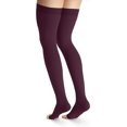 thumbnail image 2 of Jobst Opaque Open Toe Maternity Thigh Highs w/Top Band - 20-30 mmHg Cranberry Small, 2 of 6